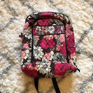 Vera Bradley Mocha Rouge Laptop Backpack